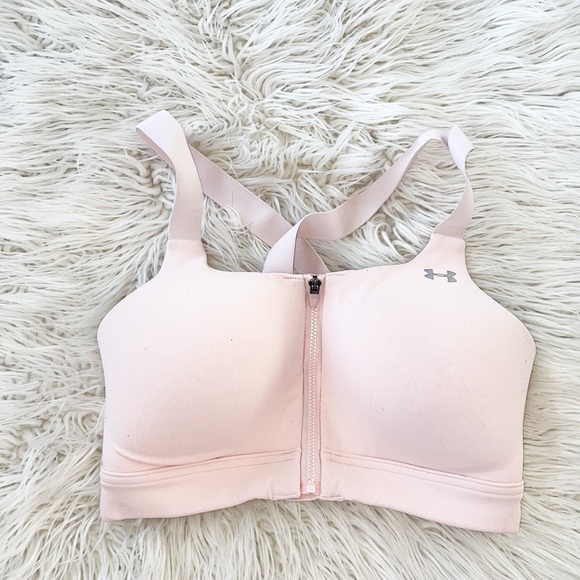 Under Armour Other - Under Armour Baby Pink Max Support Sports Bra